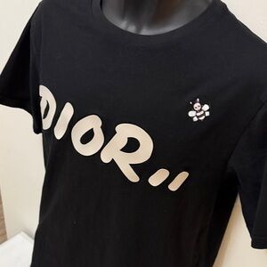 Dior Black Tee with Iconic Logo